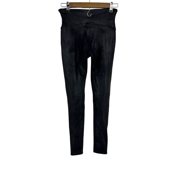 Spanx Faux Leather High Rise Leggings Pant Athleisure Black Shapewear Size M - Picture 2 of 10